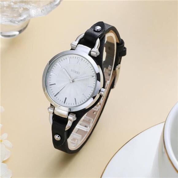 Simple Leather Strap Luxury Quartz Small Thin Relogio Feminino main image 7